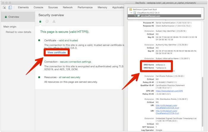 Quickly Fix ERR_SSL_VERSION_OR_CIPHER_MISMATCH on Chrome ← Web Pop